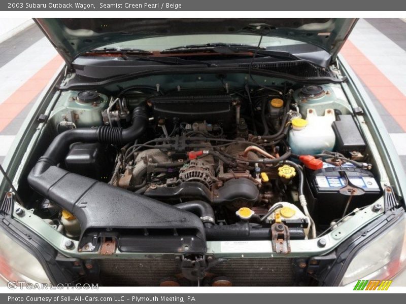 Seamist Green Pearl / Beige 2003 Subaru Outback Wagon