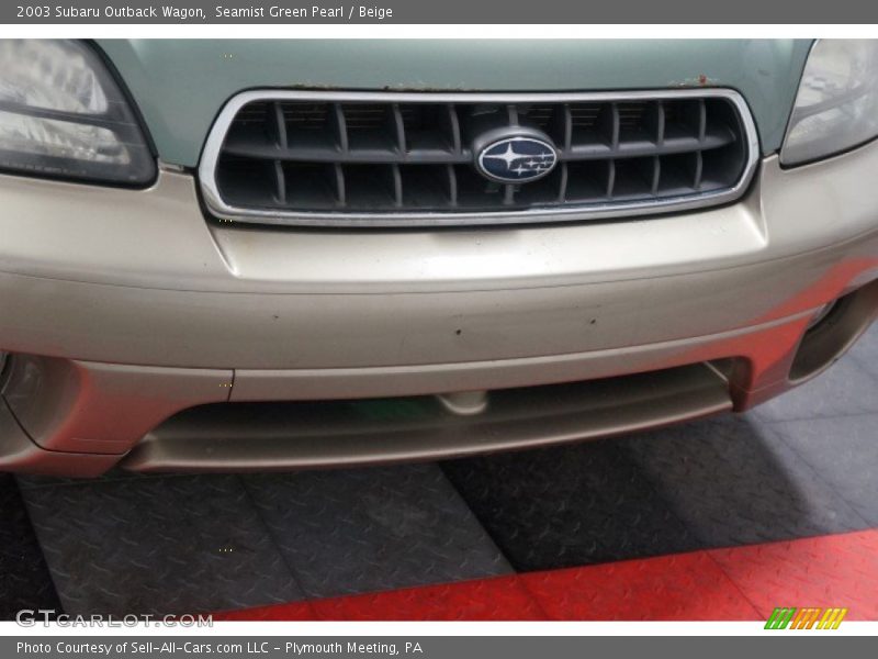 Seamist Green Pearl / Beige 2003 Subaru Outback Wagon