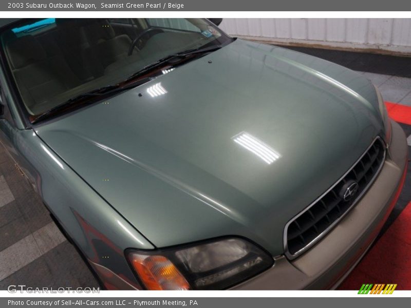 Seamist Green Pearl / Beige 2003 Subaru Outback Wagon