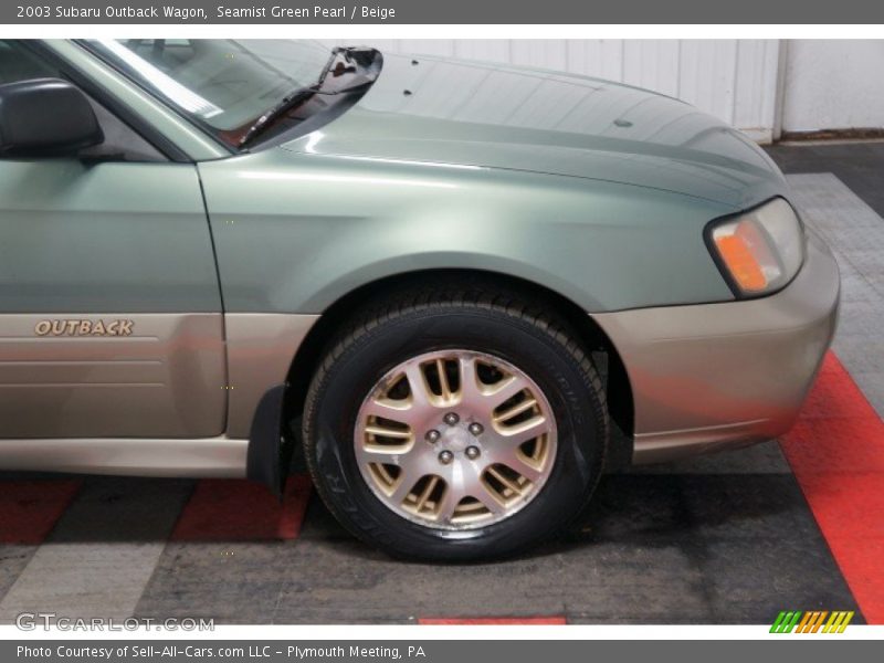 Seamist Green Pearl / Beige 2003 Subaru Outback Wagon