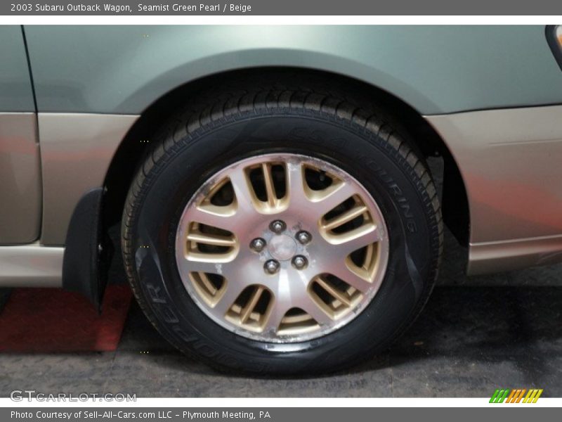 Seamist Green Pearl / Beige 2003 Subaru Outback Wagon