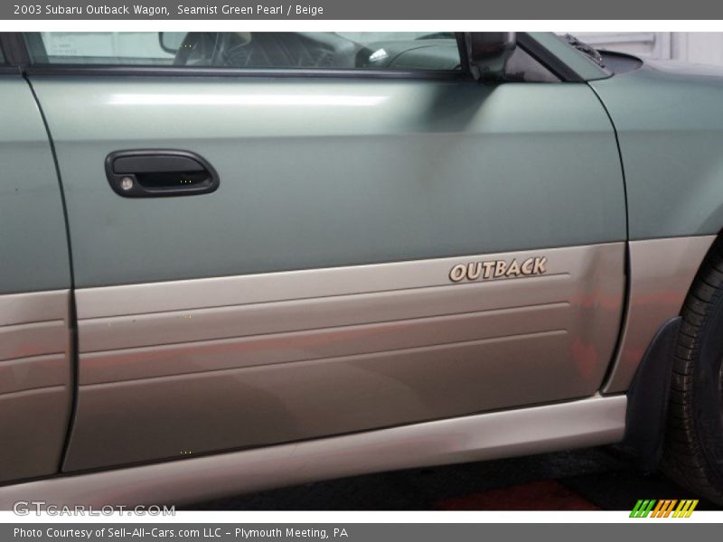 Seamist Green Pearl / Beige 2003 Subaru Outback Wagon