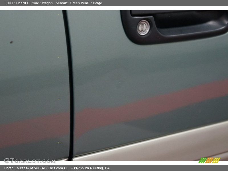 Seamist Green Pearl / Beige 2003 Subaru Outback Wagon