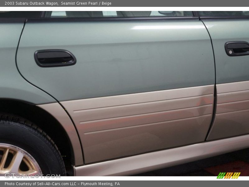 Seamist Green Pearl / Beige 2003 Subaru Outback Wagon