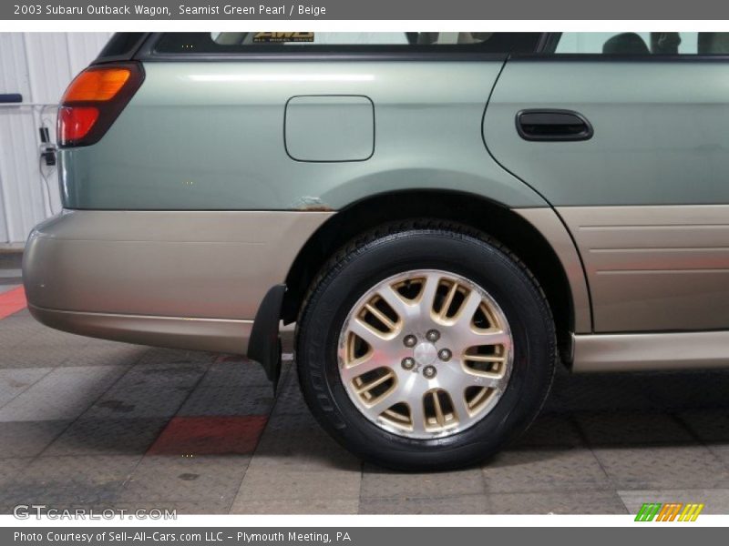 Seamist Green Pearl / Beige 2003 Subaru Outback Wagon