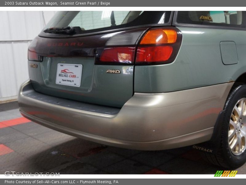 Seamist Green Pearl / Beige 2003 Subaru Outback Wagon