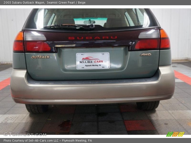 Seamist Green Pearl / Beige 2003 Subaru Outback Wagon