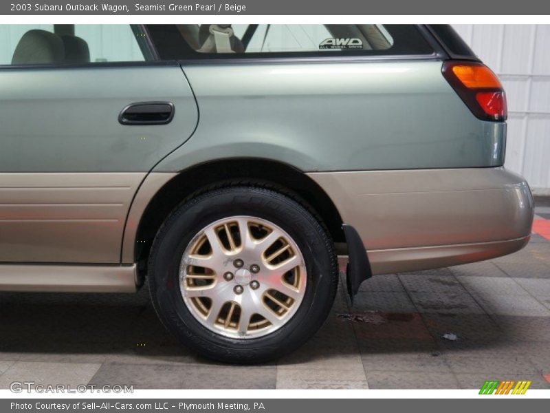 Seamist Green Pearl / Beige 2003 Subaru Outback Wagon