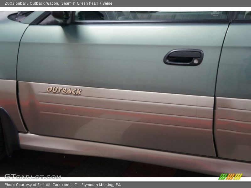 Seamist Green Pearl / Beige 2003 Subaru Outback Wagon