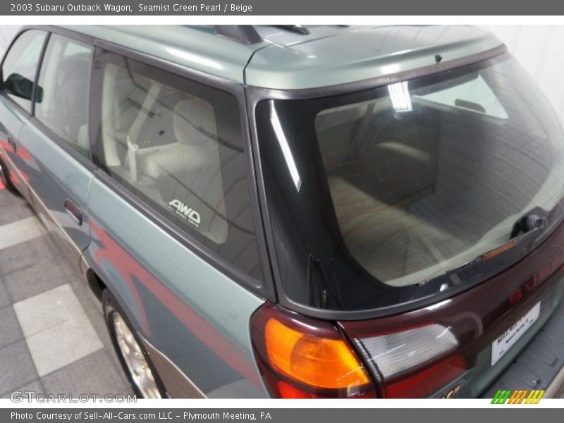 Seamist Green Pearl / Beige 2003 Subaru Outback Wagon