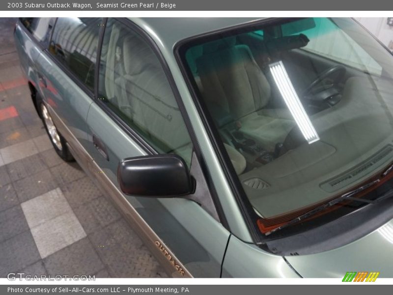 Seamist Green Pearl / Beige 2003 Subaru Outback Wagon