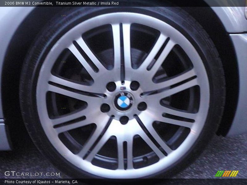 Titanium Silver Metallic / Imola Red 2006 BMW M3 Convertible