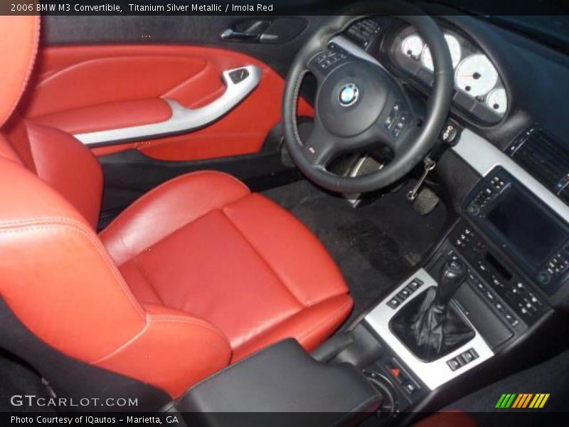 Titanium Silver Metallic / Imola Red 2006 BMW M3 Convertible