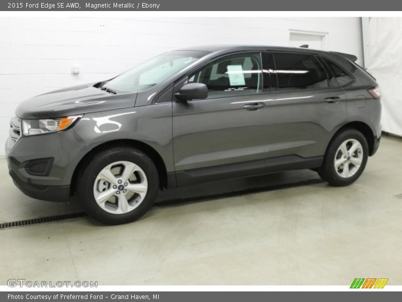 Magnetic Metallic / Ebony 2015 Ford Edge SE AWD