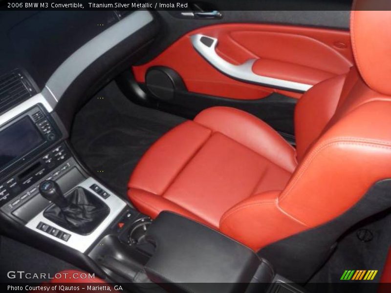 Titanium Silver Metallic / Imola Red 2006 BMW M3 Convertible