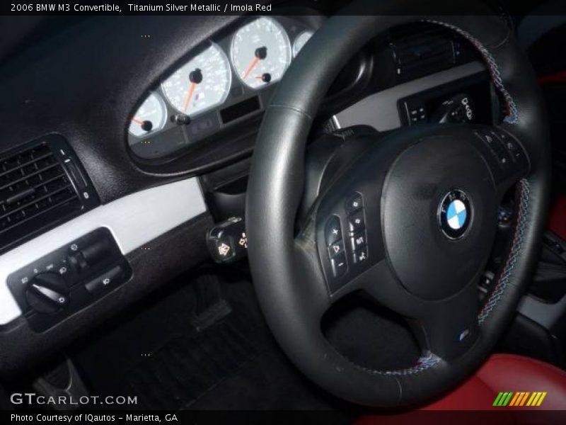 Titanium Silver Metallic / Imola Red 2006 BMW M3 Convertible