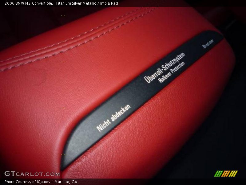 Titanium Silver Metallic / Imola Red 2006 BMW M3 Convertible