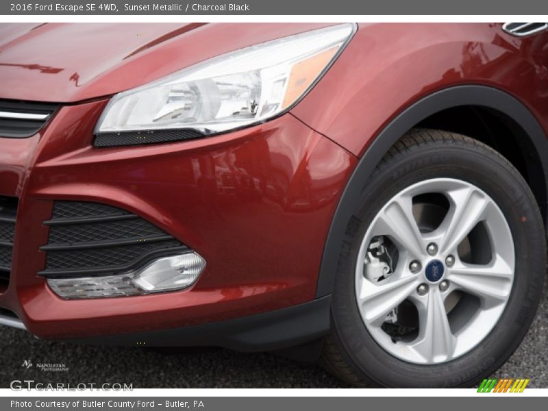 Sunset Metallic / Charcoal Black 2016 Ford Escape SE 4WD