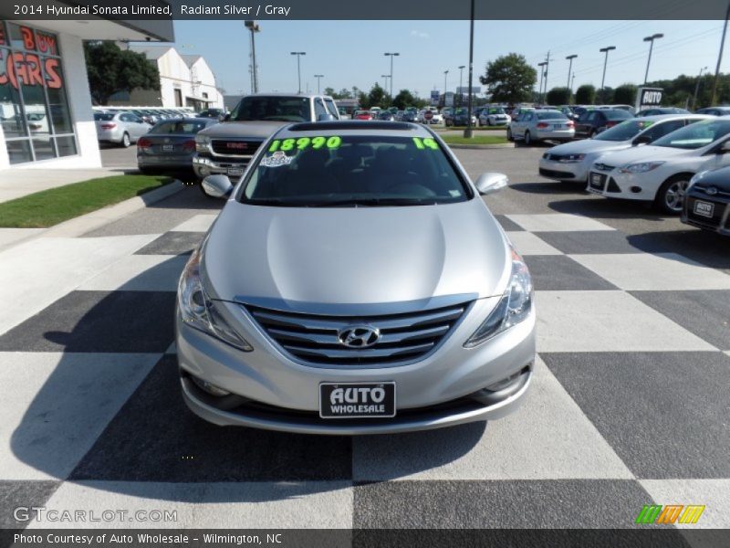 Radiant Silver / Gray 2014 Hyundai Sonata Limited
