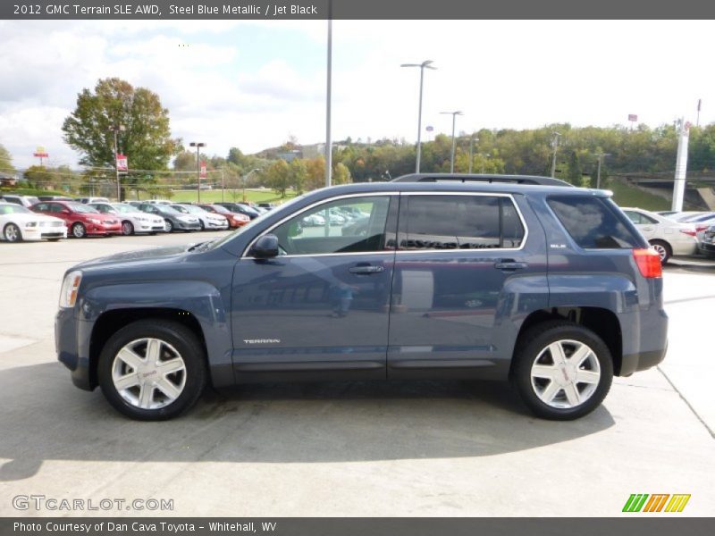 Steel Blue Metallic / Jet Black 2012 GMC Terrain SLE AWD