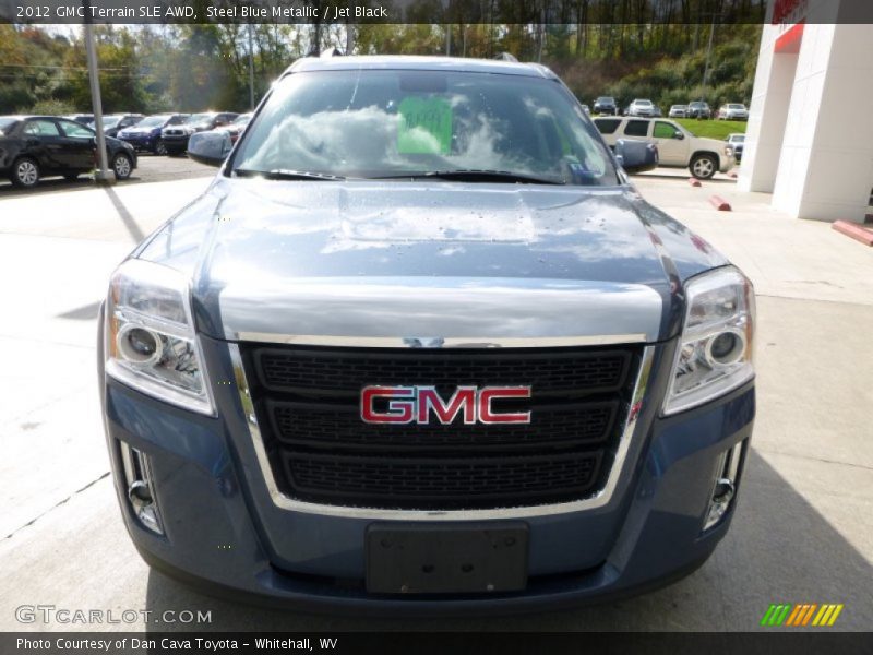 Steel Blue Metallic / Jet Black 2012 GMC Terrain SLE AWD