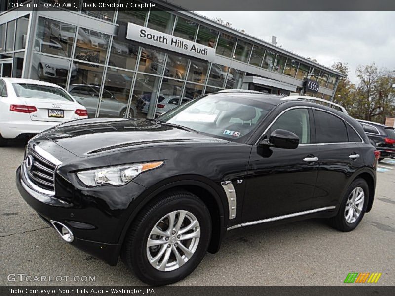 Black Obsidian / Graphite 2014 Infiniti QX70 AWD