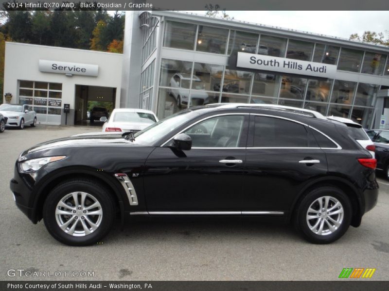 Black Obsidian / Graphite 2014 Infiniti QX70 AWD