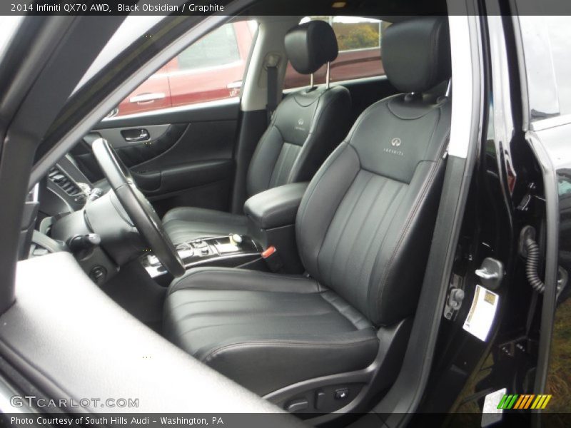 Front Seat of 2014 QX70 AWD