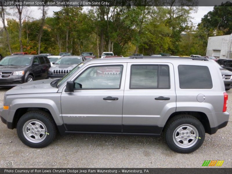 Billet Silver Metallic / Dark Slate Gray 2016 Jeep Patriot Sport