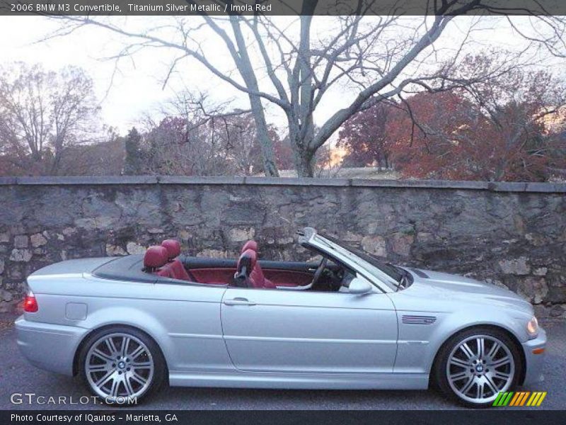 Titanium Silver Metallic / Imola Red 2006 BMW M3 Convertible