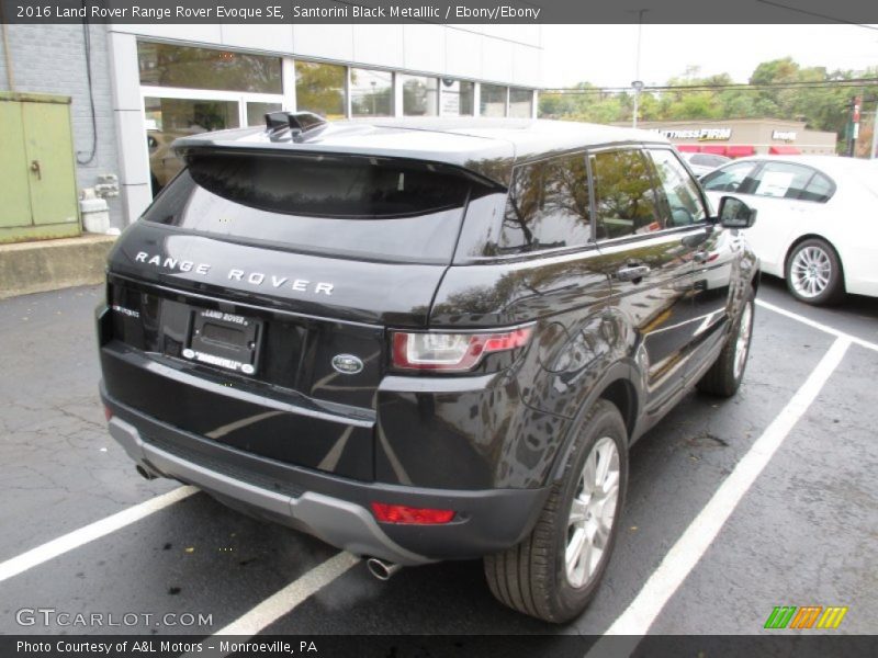 Santorini Black Metalllic / Ebony/Ebony 2016 Land Rover Range Rover Evoque SE