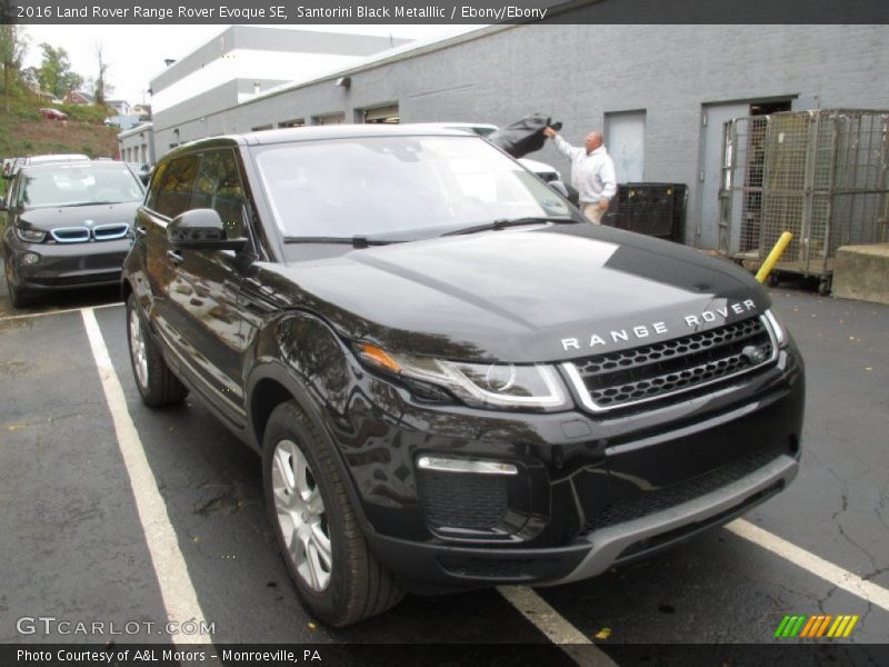 Santorini Black Metalllic / Ebony/Ebony 2016 Land Rover Range Rover Evoque SE