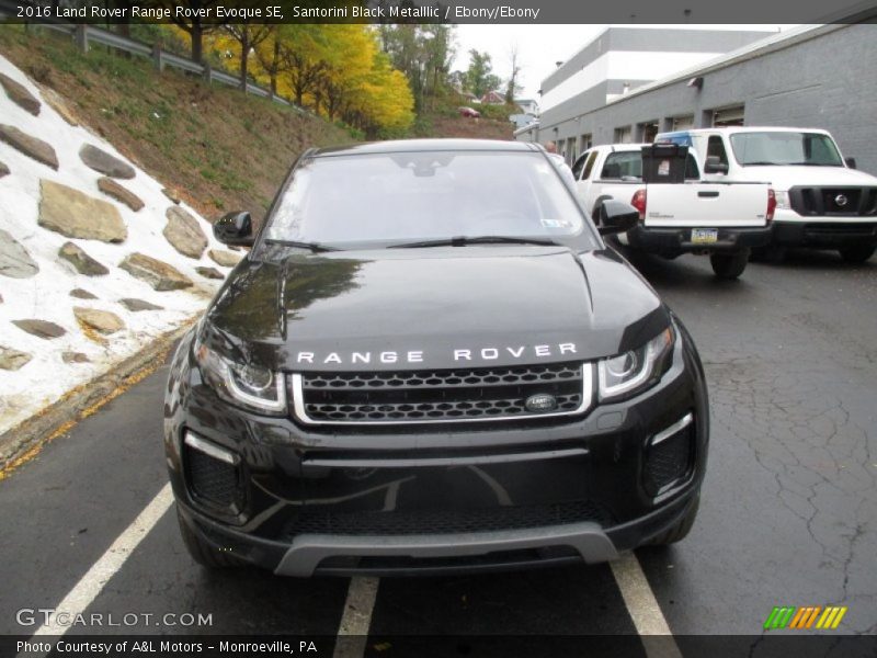 Santorini Black Metalllic / Ebony/Ebony 2016 Land Rover Range Rover Evoque SE