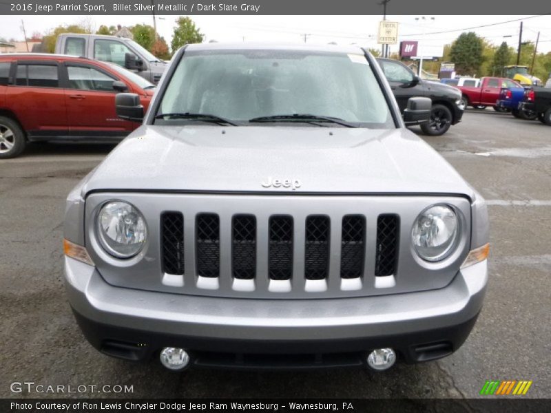 Billet Silver Metallic / Dark Slate Gray 2016 Jeep Patriot Sport