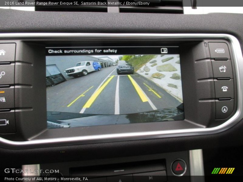 Santorini Black Metalllic / Ebony/Ebony 2016 Land Rover Range Rover Evoque SE
