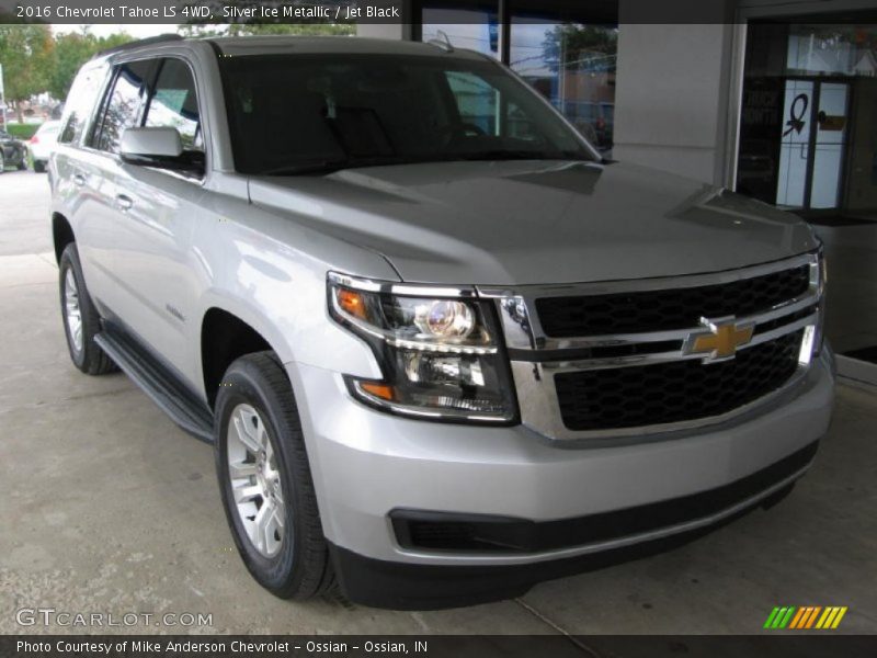 Silver Ice Metallic / Jet Black 2016 Chevrolet Tahoe LS 4WD
