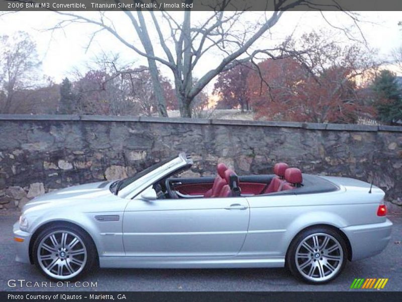 Titanium Silver Metallic / Imola Red 2006 BMW M3 Convertible