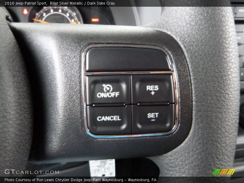 Billet Silver Metallic / Dark Slate Gray 2016 Jeep Patriot Sport