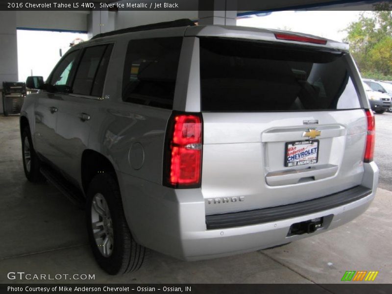 Silver Ice Metallic / Jet Black 2016 Chevrolet Tahoe LS 4WD