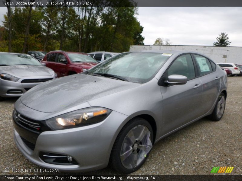 Billet Silver Metallic / Black 2016 Dodge Dart GT