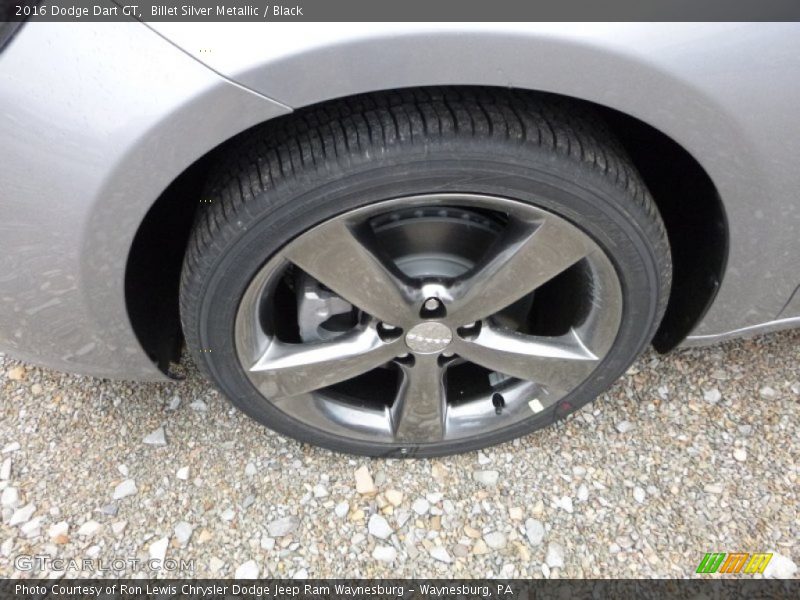 Billet Silver Metallic / Black 2016 Dodge Dart GT