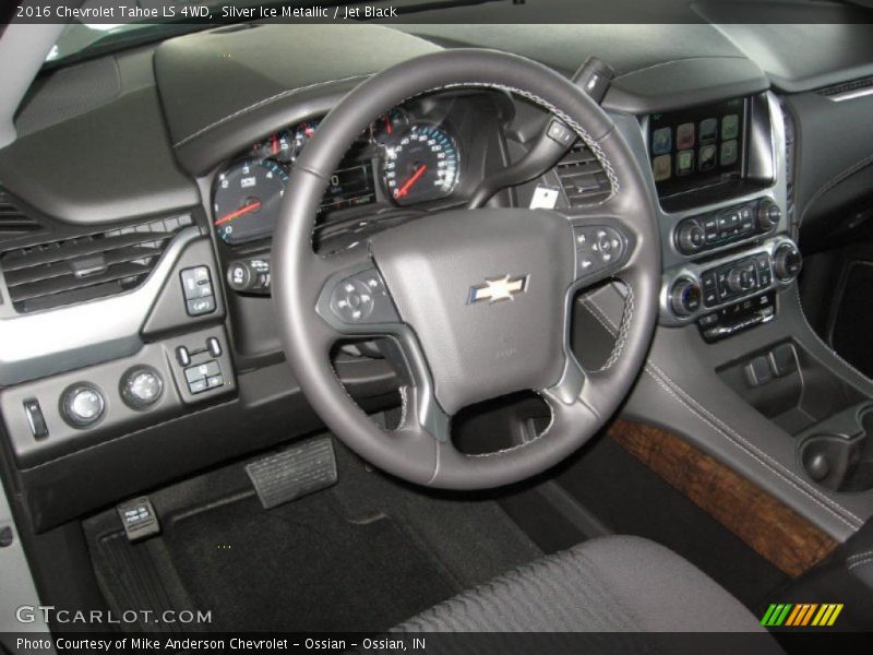 Silver Ice Metallic / Jet Black 2016 Chevrolet Tahoe LS 4WD