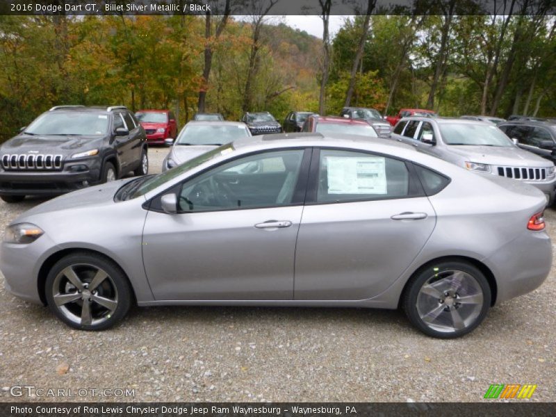 Billet Silver Metallic / Black 2016 Dodge Dart GT
