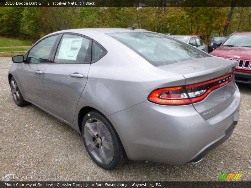 Billet Silver Metallic / Black 2016 Dodge Dart GT