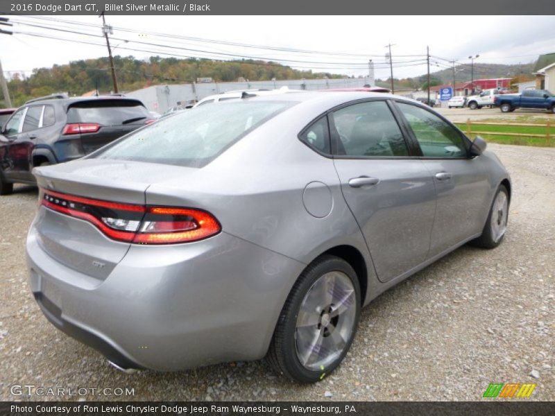 Billet Silver Metallic / Black 2016 Dodge Dart GT