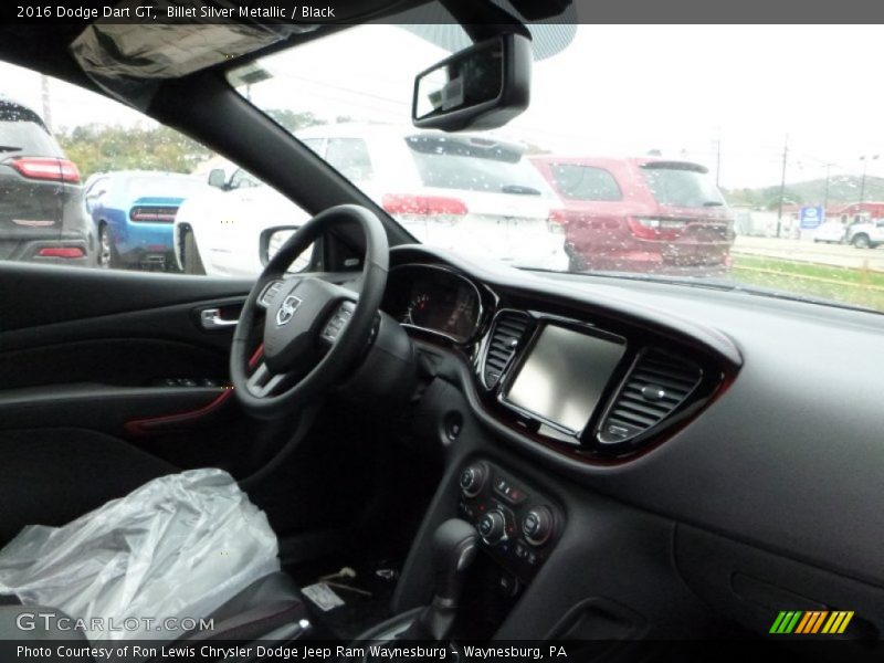 Billet Silver Metallic / Black 2016 Dodge Dart GT