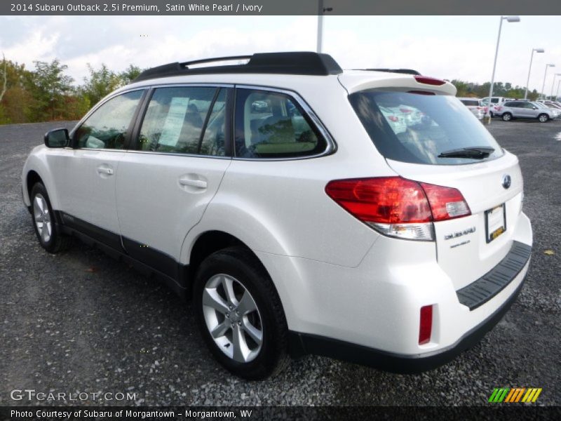 Satin White Pearl / Ivory 2014 Subaru Outback 2.5i Premium