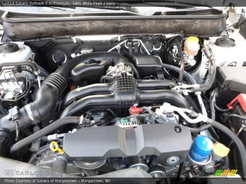 Satin White Pearl / Ivory 2014 Subaru Outback 2.5i Premium