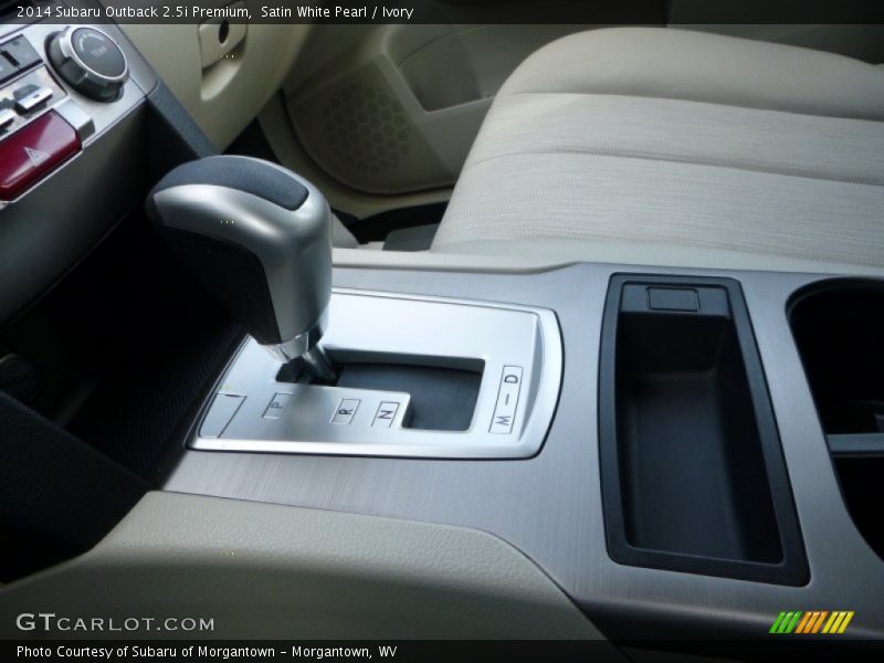 Satin White Pearl / Ivory 2014 Subaru Outback 2.5i Premium