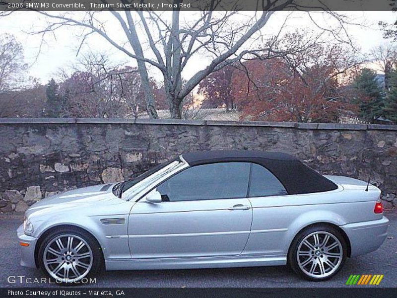 Titanium Silver Metallic / Imola Red 2006 BMW M3 Convertible